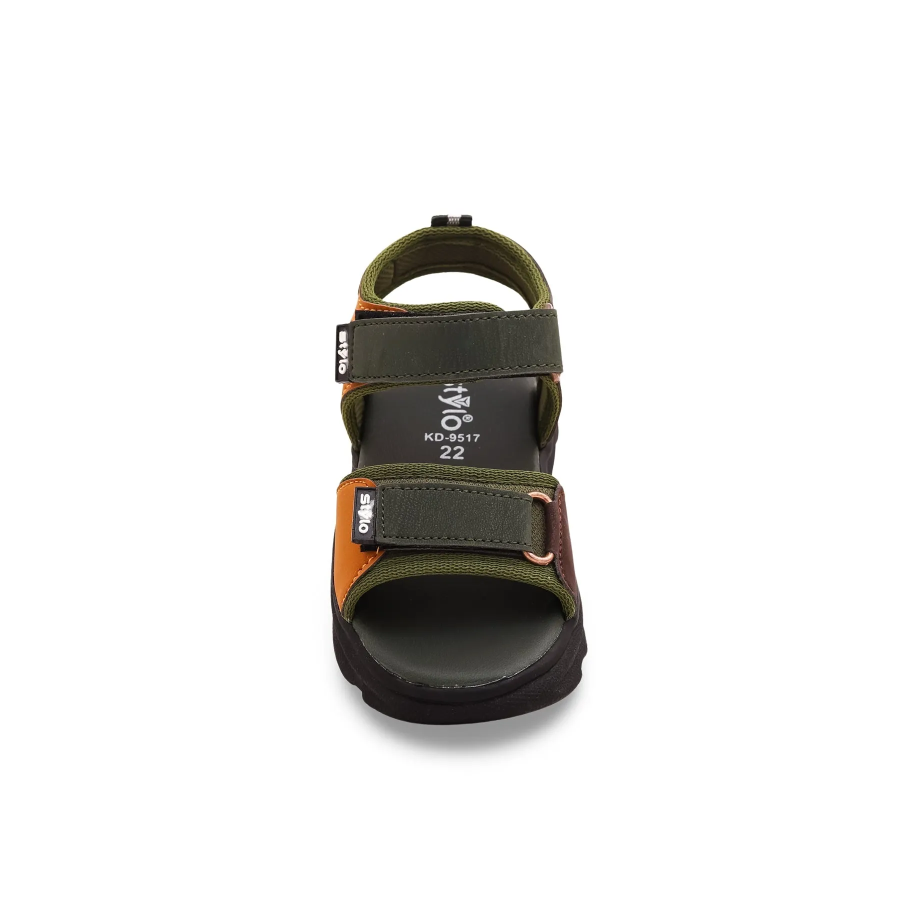Boys Olive Formal Sandal KD9517