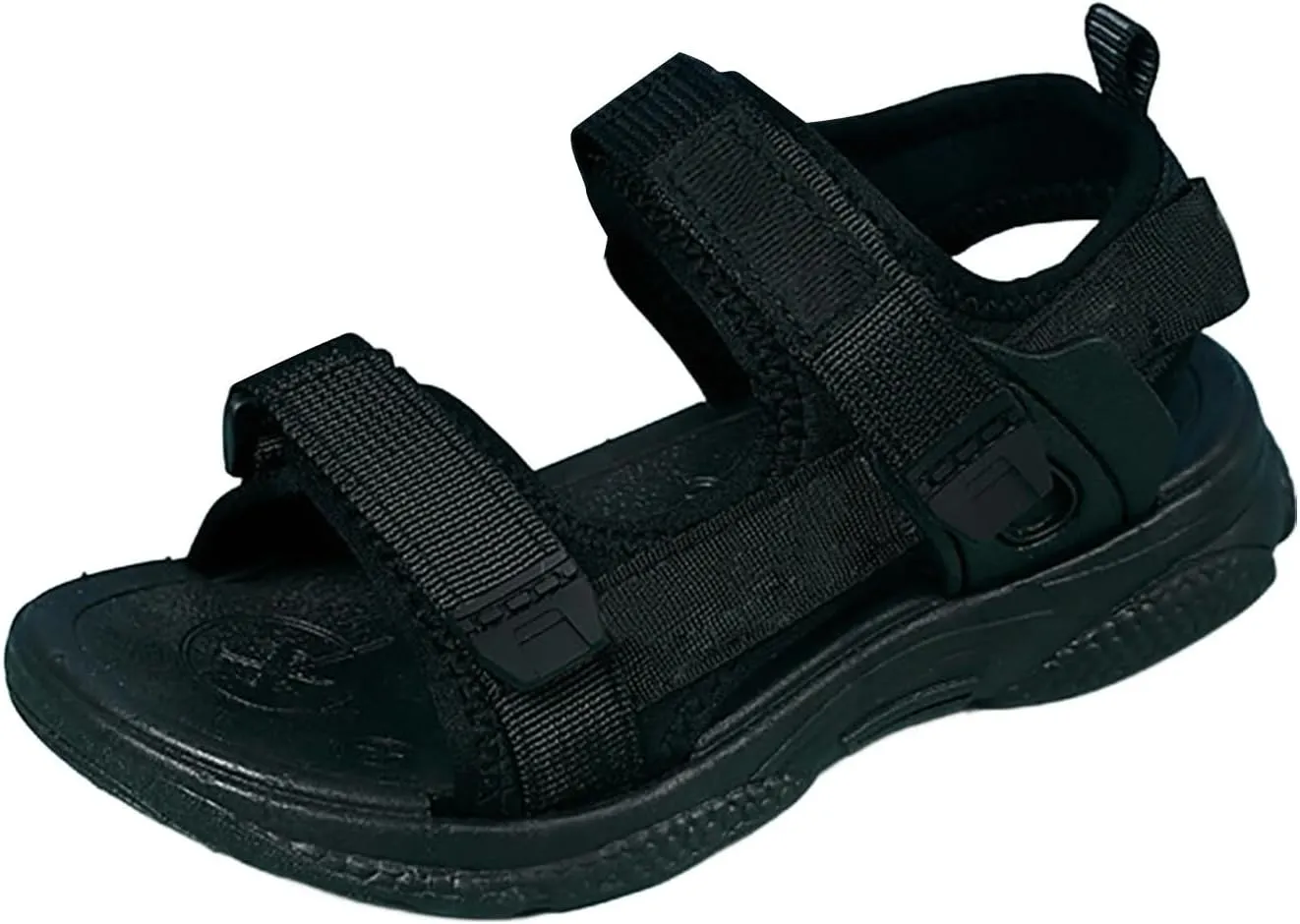 Children's Boys Summer Sports Sandals Hiking Beach Outdoor Open Toe Sports Sandals Boy Sandals (Black #1, 11.5 Little child)
