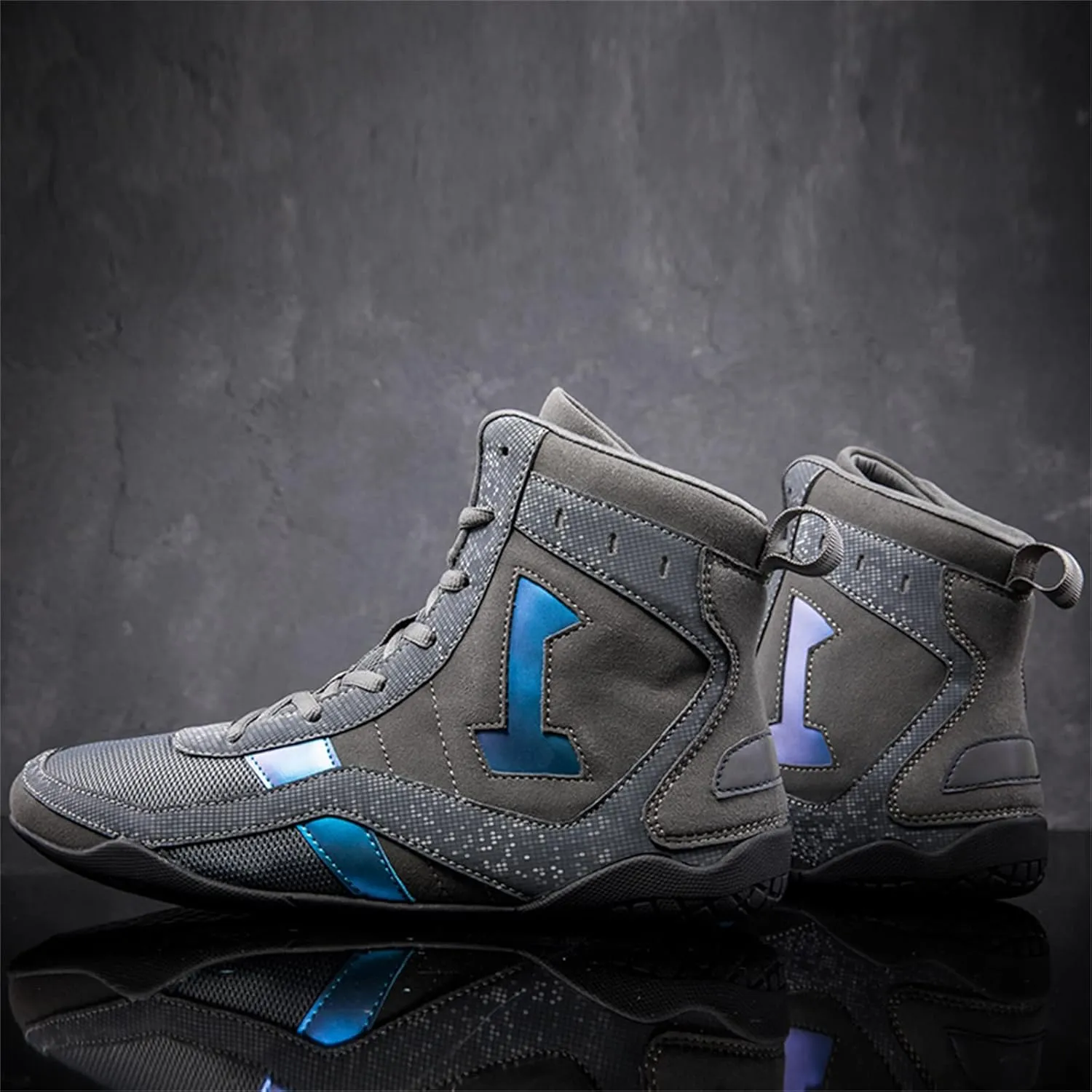 Cmadolrs Men's and Women's high top Wrestling Boxing Shoes Anti-Skid Fighting Training Competition Sports Shoes Sports Casual Shoes Gymnastics Boots