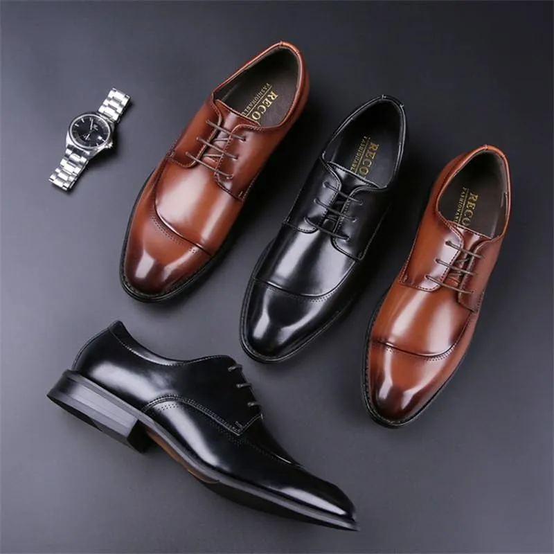 CSCDD Men's Business Leather Shoes Loafers Patent Leather Swallowtail Formal Shoes Suitable for Wedding Banquets and Daily Travel