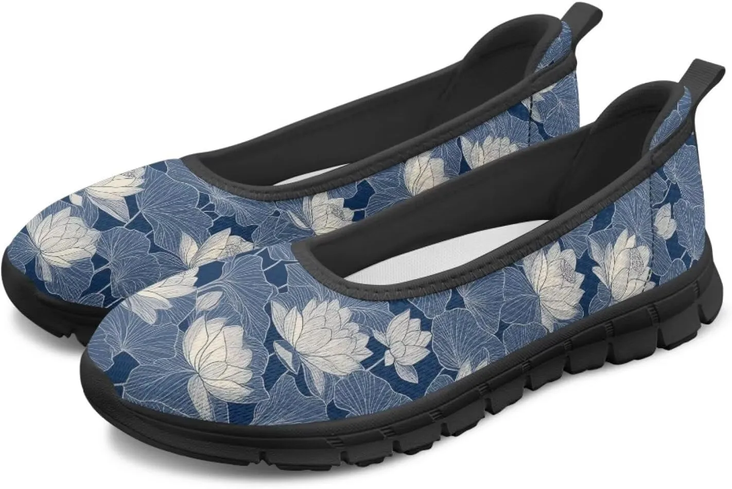Doojoayie Art Casual Slip On Shoes for Ladies Flat Shoes Comfort for Dalil Casual