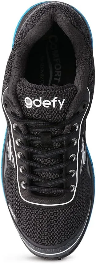 G-DEFY Mighty Walk Men’s Orthopedic Walking Shoe | VersoShock Technology for Pain Associated with Running | Prolonged Standing | Arch Support | Diabetic Shoes | Wide Shoes | Free Custom Orthotic