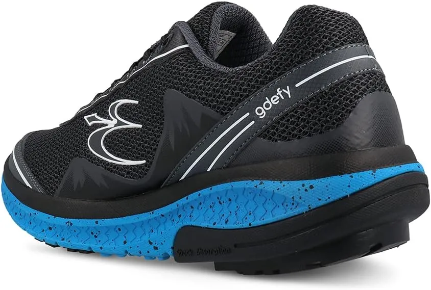 G-DEFY Mighty Walk Men’s Orthopedic Walking Shoe | VersoShock Technology for Pain Associated with Running | Prolonged Standing | Arch Support | Diabetic Shoes | Wide Shoes | Free Custom Orthotic