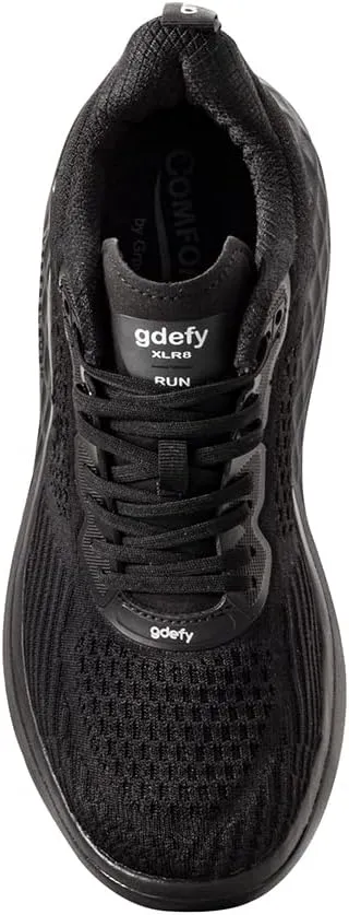 G-DEFY XLR8 Men’s Supportive Running Shoe | VersoShock Technology for Pain Associated with Prolonged Standing or Walking | Arch Support | Diabetic Shoes | Wide Shoes | Free Custom Orthotic