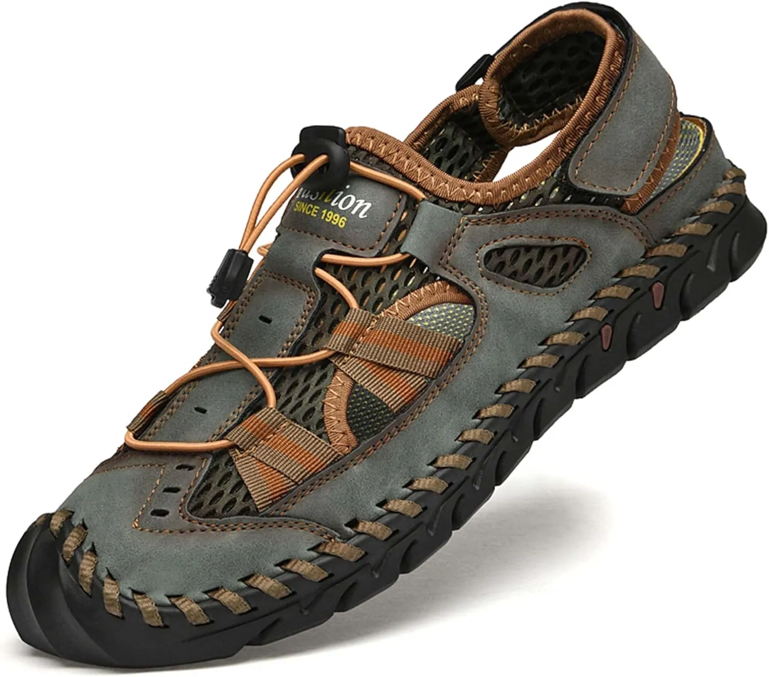 GeRRiT Mens Outdoor Casual Sandals Slippers Lightweight Anti-slip Sports Water Water Shoes Breathable Men's Sandals Fashion Hundred Sports Walking Shoes