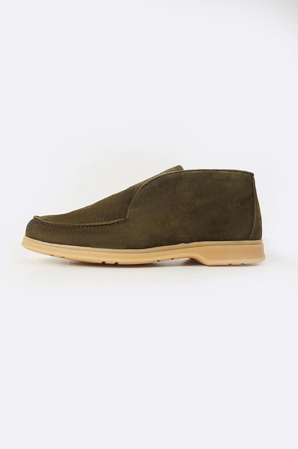 HIGH-TOP LEATHER LOAFERS