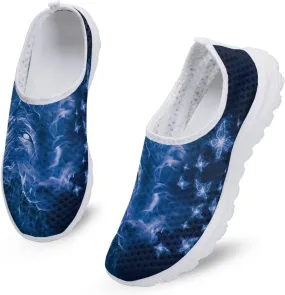 KEIAHUAN Trendy Women Running Shoes Casual Lightweight Sneakers Casual Mesh Training Shoes Non-Slip