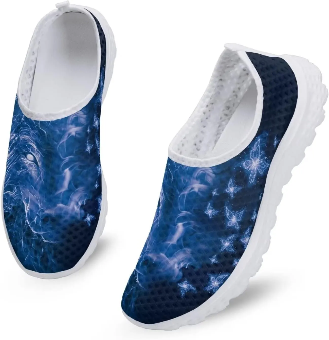 KEIAHUAN Trendy Women Running Shoes Casual Lightweight Sneakers Casual Mesh Training Shoes Non-Slip