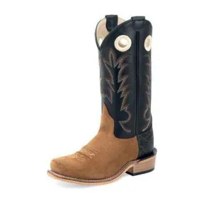 Kid's Old West Tan Roughout Boots 8209