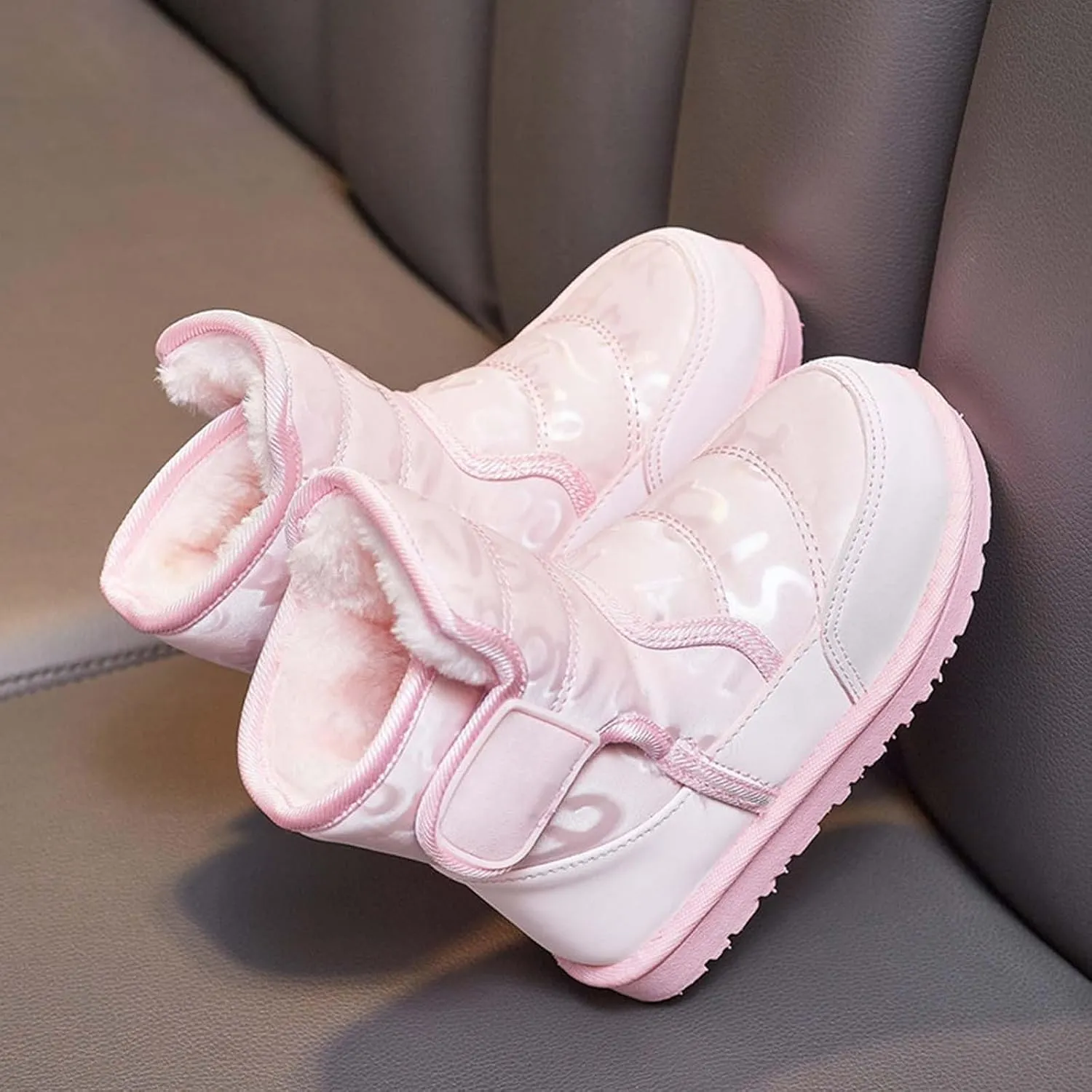 Kids Winter Snow Shoes Fr ining Ankle Boots Water Proof Outdoor Slip On Booties Sneaker Comfortable Warm Shoes