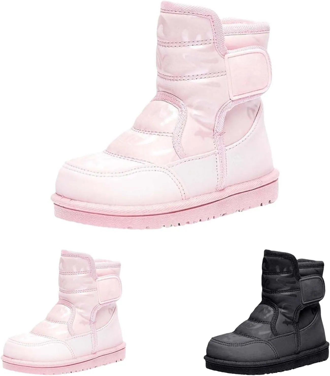 Kids Winter Snow Shoes Fr ining Ankle Boots Water Proof Outdoor Slip On Booties Sneaker Comfortable Warm Shoes