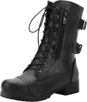 Knee High Boots for Women Wide Calf with Heel Boots Women's Lac Up Low heel Boots Women's Wide Calf Boots