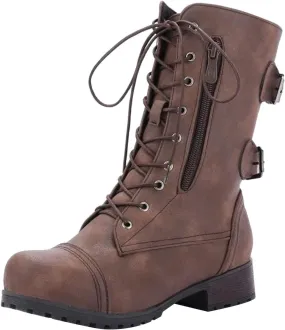 Knee High Boots for Women Wide Calf with Heel Boots Women's Lac Up Low heel Boots Women's Wide Calf Boots