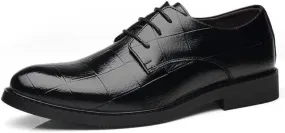 Mens Loafers Wedding Classic Lace Up Low Top Leather Dress Shoes Social Faux Patent Leather Oxford Dress Shoes