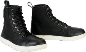 Milwaukee Leather MBM9004WP Men's Waterproof Black Leather Motorcycle Reinforced Street Riding Shoes w/Ankle Support - 13
