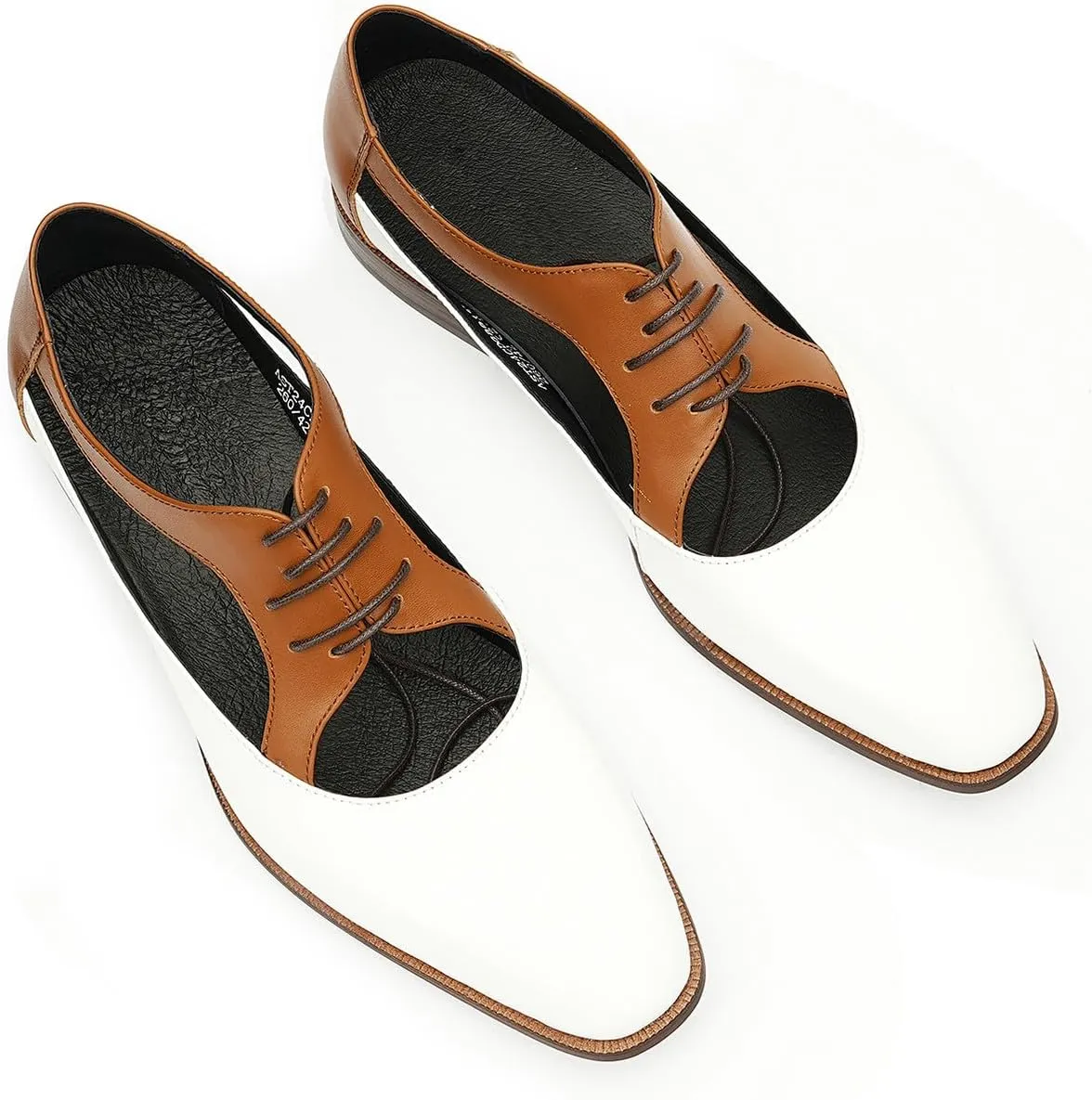 Santimon Mens Sandals Formal Dress Oxfords Business Casual Fashion Breathable Lace Up Leather Summer Shoes for Men