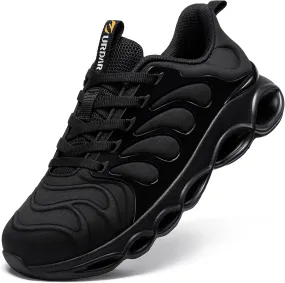 Steel Toe Shoes for Men Comfortable Safety Shoes Work Lightweight Safety Sneakers Work Footwear Breathable Steel Toe Sneakers Industrial