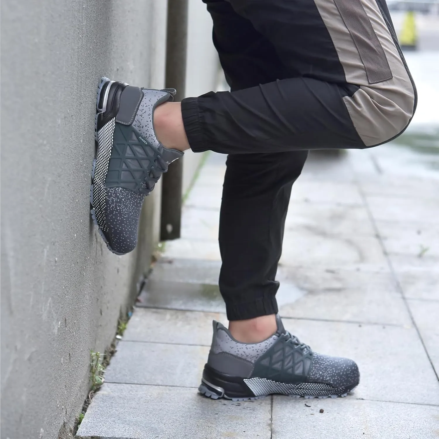 SUADEX Indestructible Steel Toe Shoes Men Women Safety Work Sneakers Comfortable Lightweight