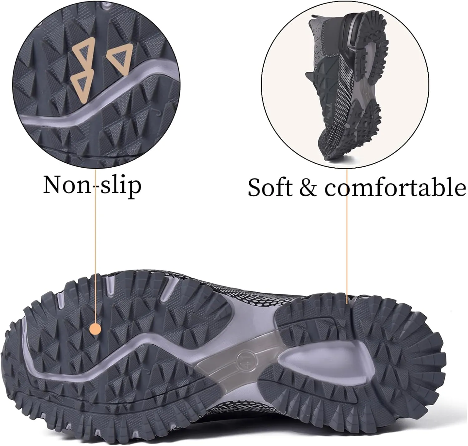 SUADEX Indestructible Steel Toe Shoes Men Women Safety Work Sneakers Comfortable Lightweight