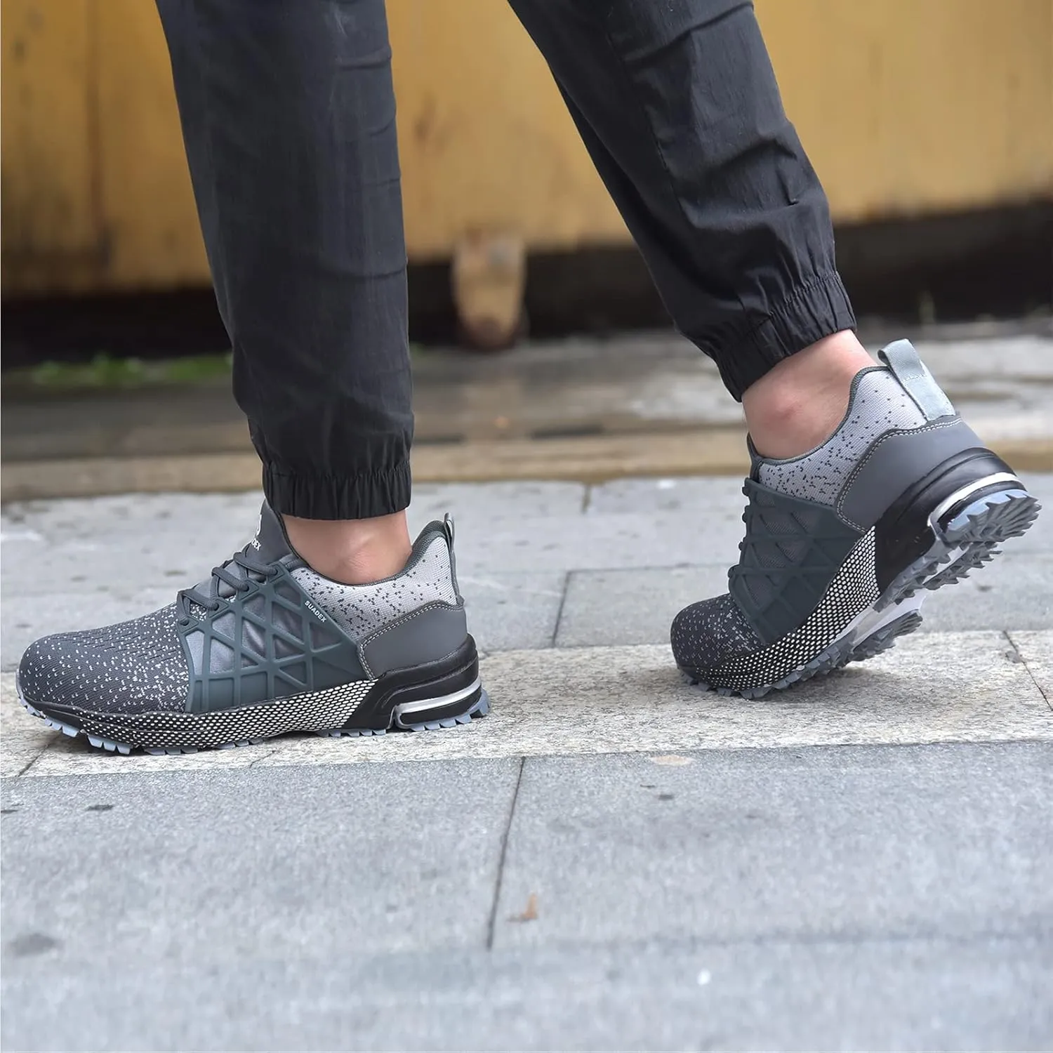 SUADEX Indestructible Steel Toe Shoes Men Women Safety Work Sneakers Comfortable Lightweight