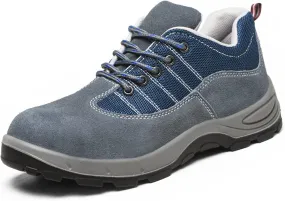 Unisex Steel Toe Cap Safety Ultra Lightweight Breathable Work Trainer Shoes Sport Sneaker Safety Shoes Men Women (Color : Gray, Size : 5 US)