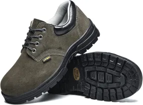 Unisex Steel Toe Cap Safety Ultra Lightweight Breathable Work Trainer Shoes Sport Sneaker Safety Shoes Men Women (Color : Green, Size : 4.5 US)