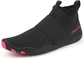 Water Shoes for Women High-Top Breathable Swim Water Shoes Quick Drying Sports Aqua Barefoot Shoes Anti-Slip Beach Sports Shoes