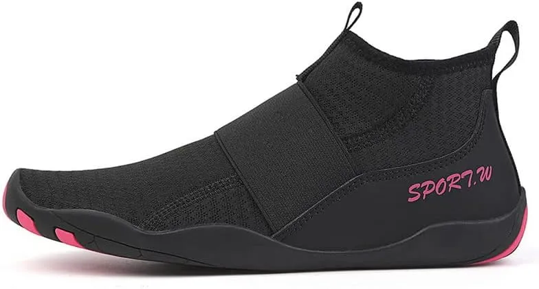 Water Shoes for Women High-Top Breathable Swim Water Shoes Quick Drying Sports Aqua Barefoot Shoes Anti-Slip Beach Sports Shoes