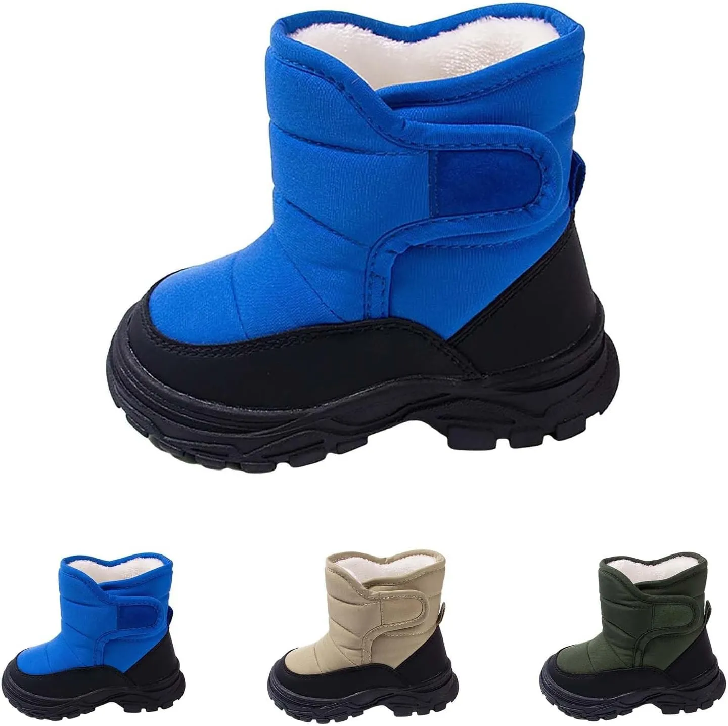 Winter Ankle Boots for Kids Boys Anti Slip Comfort Warm Lined Casual Outdoor Sports Shoes Snow Boots for Kids Size 4