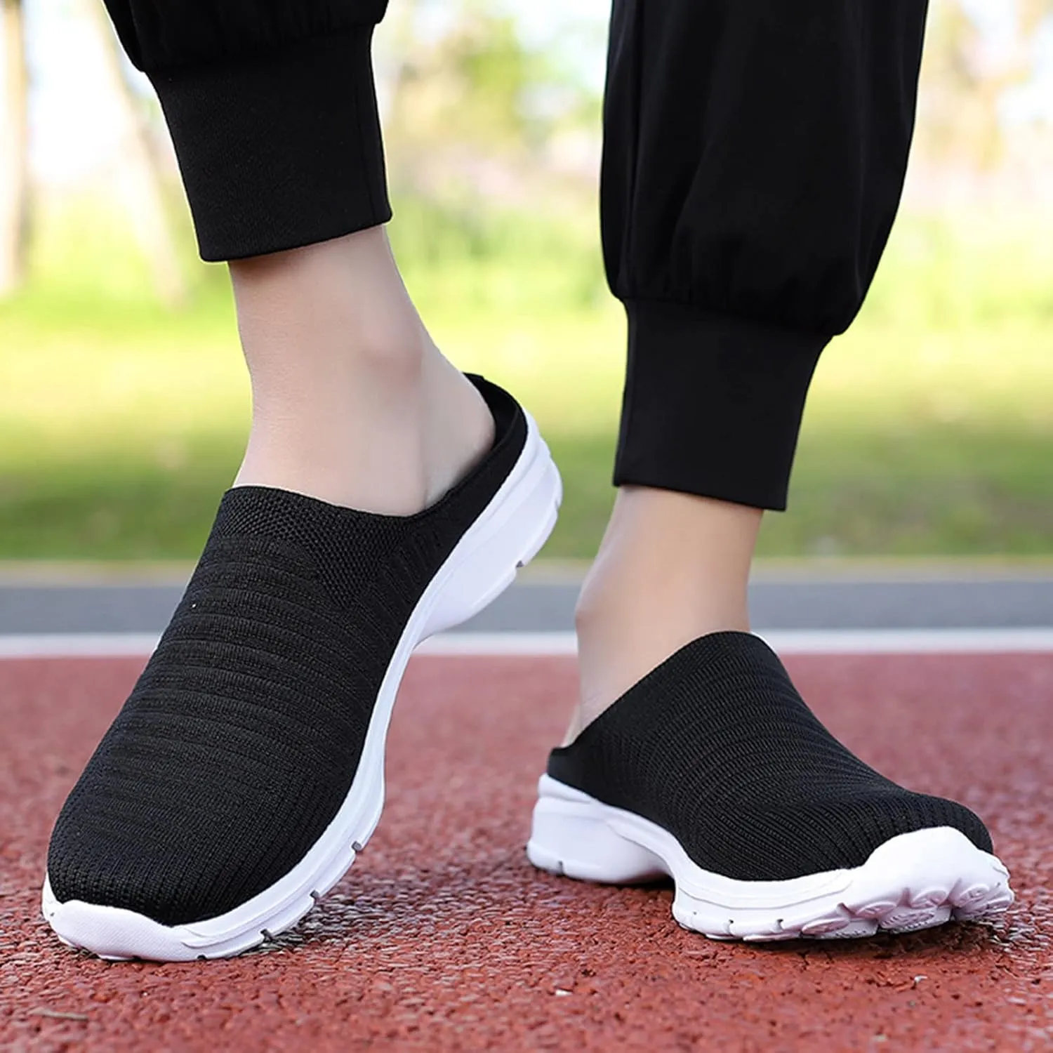 Women's Backless Walking Sneakers Summer Slip-on Womens Tennis Shoes Walking Women Shoes Casual Shoes Sneakers Platform Tennis Shoe Casual Loafers