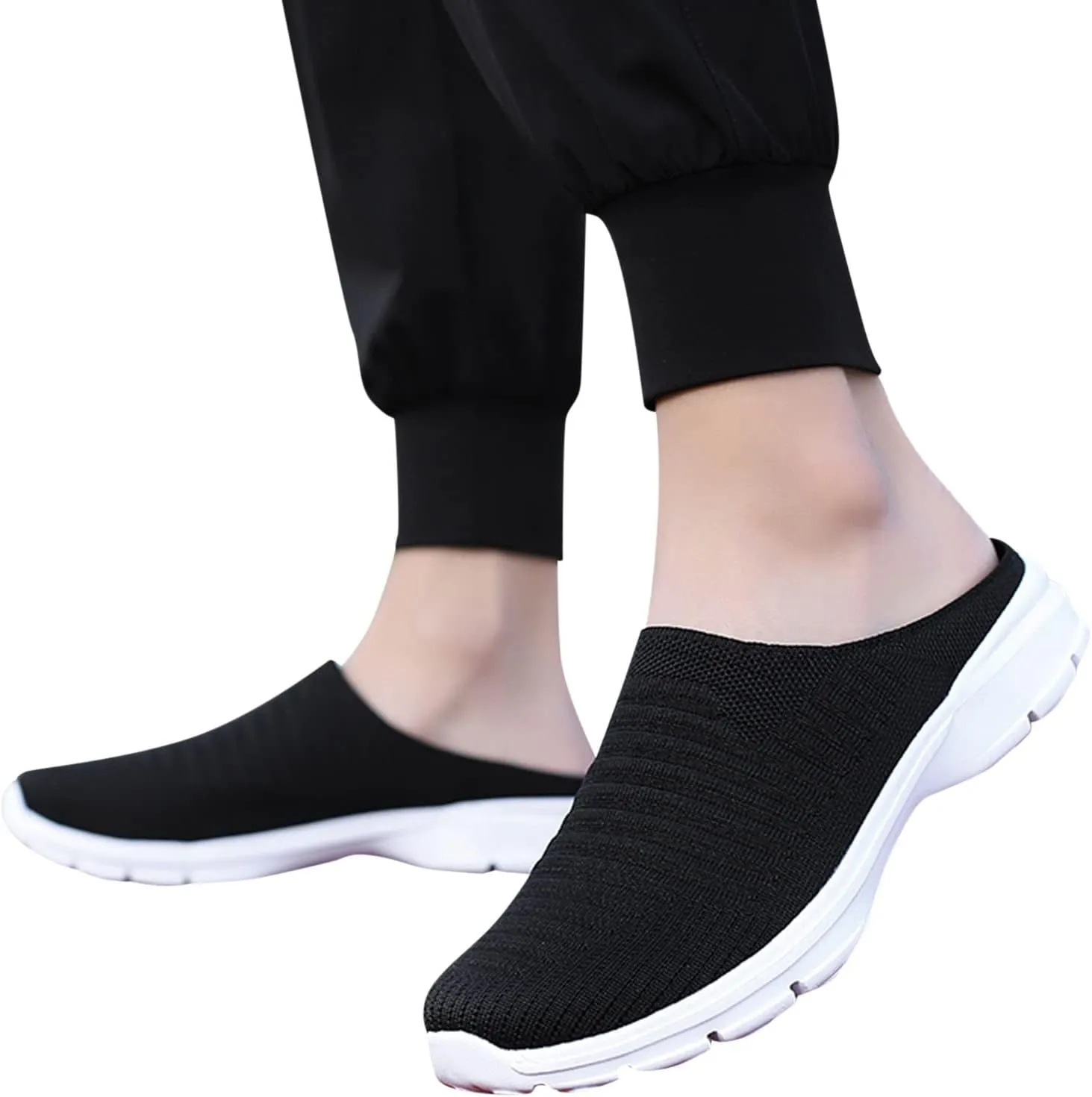 Women's Backless Walking Sneakers Summer Slip-on Womens Tennis Shoes Walking Women Shoes Casual Shoes Sneakers Platform Tennis Shoe Casual Loafers