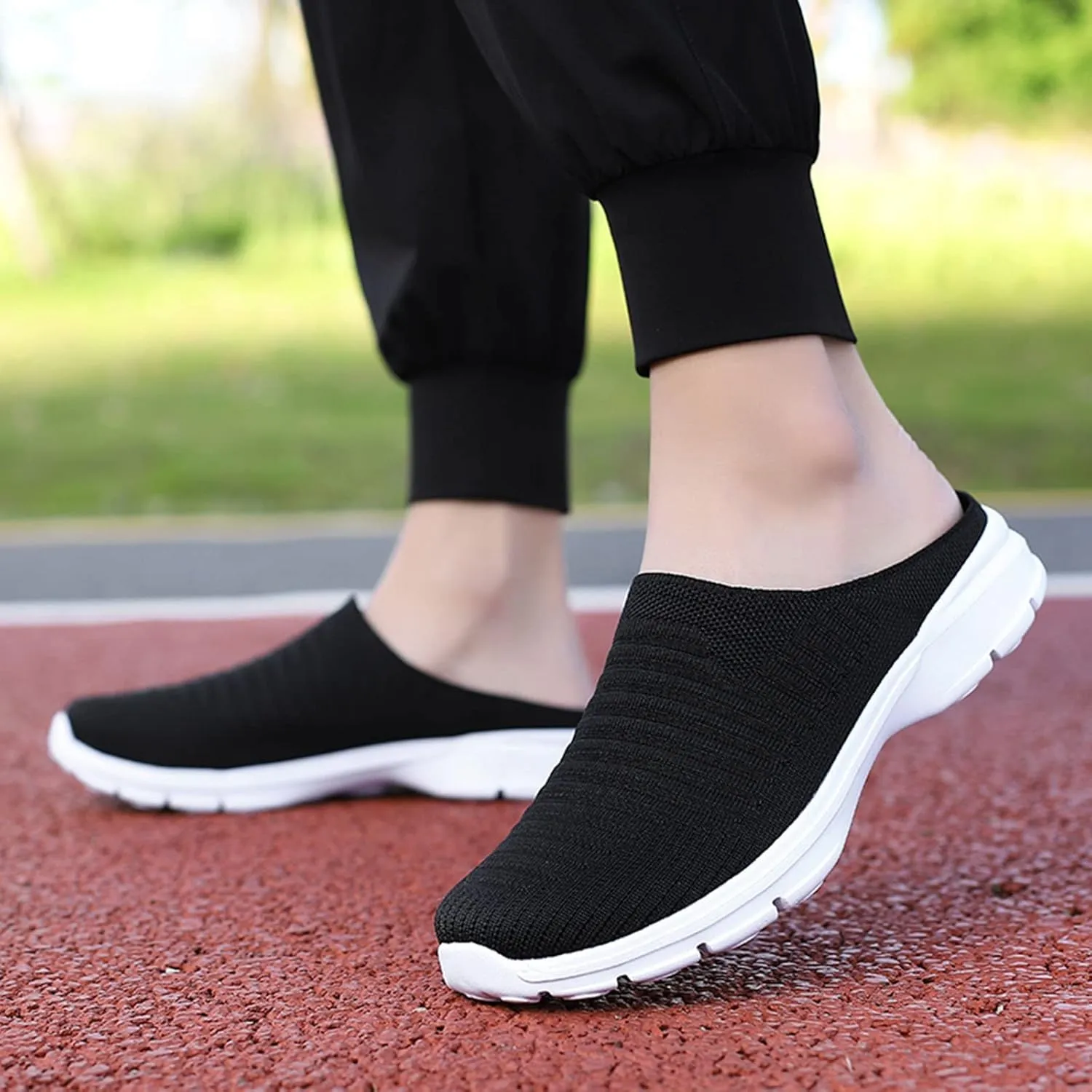 Women's Backless Walking Sneakers Summer Slip-on Womens Tennis Shoes Walking Women Shoes Casual Shoes Sneakers Platform Tennis Shoe Casual Loafers