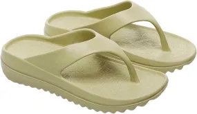 Womens Platform Flip Flops Trendy Dressy Summer Sandals Comfortable Flatform Walking Outdoor Rubber Soles Slippers