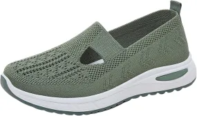Women's Woven Orthopedic Breathable Soft Shoes Mens Running Shoes Mesh Shoes Dressy Casual Women's Fashion Sneakers White Tennis Shoe Casual Loafers